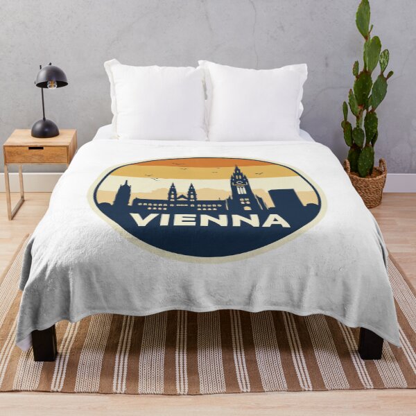 Artikelvorschau, Vienna Austria Travel Retro Emblem - Vintage Style Souvenir Design entworfen und verkauft von Timegraf.