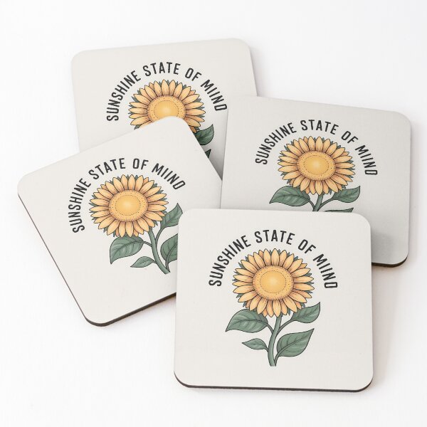 Item preview, Sunshine State of Mind Typography - Tropical Florida Quote Design for Stickers, T-Shirts & Beach Lovers designed and sold by Rilindi.
