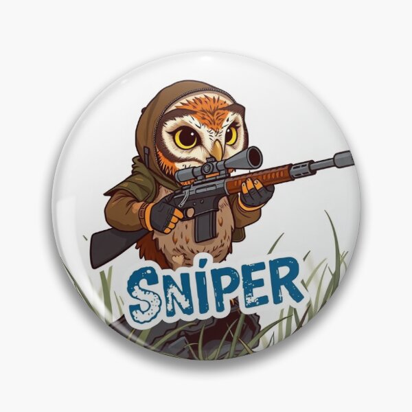 Item preview,  Sniper Owl – Funny Military Combat Arms Sticker designed and sold by PatchOPS.