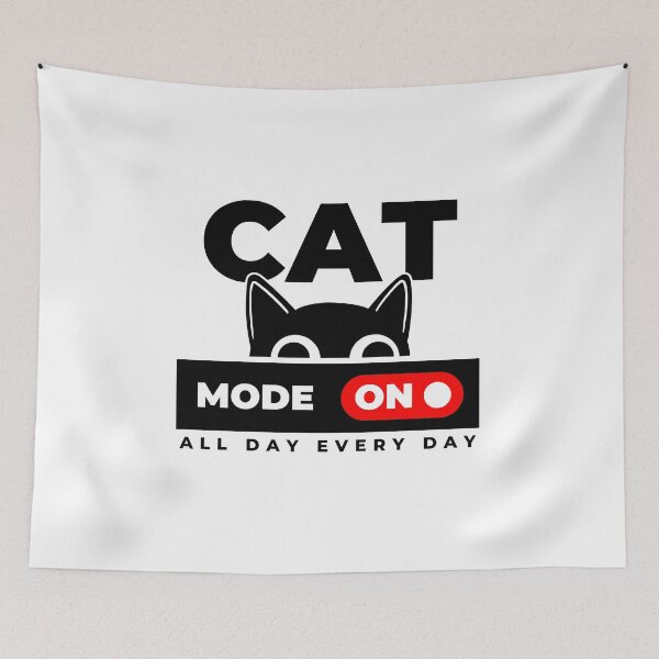 Item preview, cat mode on designed and sold by clickandmagic.