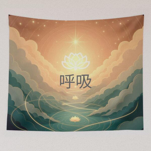 Item preview, 呼吸 – 金色之光与天莲 Breathe – Golden Light & Celestial Lotus designed and sold by 	aluzia.design.