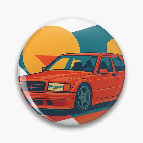 Item preview, Retro Touring Legend – Widebody 190E-Inspired Silhouette Artwork designed and sold by fjurcev.