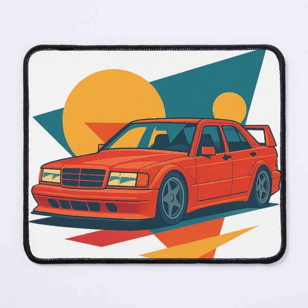 Item preview, Retro Touring Legend – Widebody 190E-Inspired Silhouette Artwork designed and sold by fjurcev.