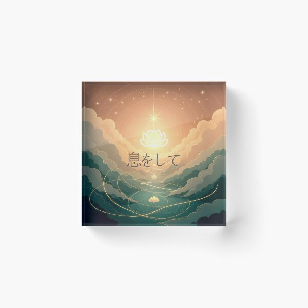 Item preview, 息をして – ゴールデンライトと天上の蓮 Breathe – Golden Light & Celestial Lotus designed and sold by 	aluzia.design.