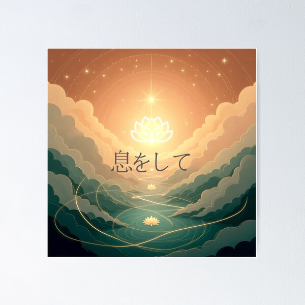 Item preview, 息をして – ゴールデンライトと天上の蓮 Breathe – Golden Light & Celestial Lotus designed and sold by 	aluzia.design.