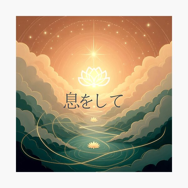 Item preview, 息をして – ゴールデンライトと天上の蓮 Breathe – Golden Light & Celestial Lotus designed and sold by 	aluzia.design.