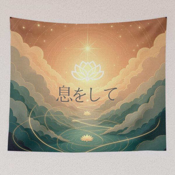 Item preview, 息をして – ゴールデンライトと天上の蓮 Breathe – Golden Light & Celestial Lotus designed and sold by 	aluzia.design.