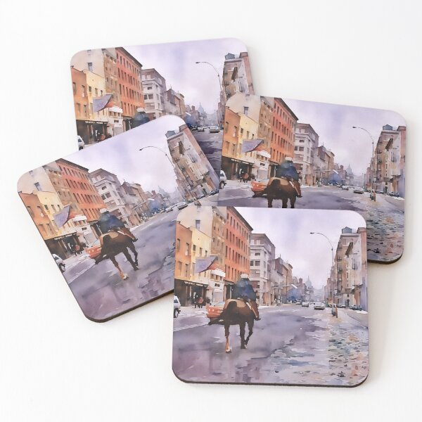 Item preview, Mounties in New York designed and sold by RCWatercolours.