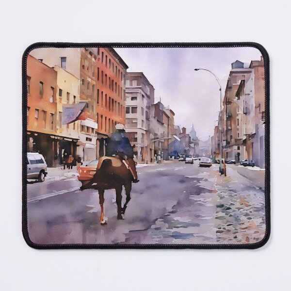 Item preview, Mounties in New York designed and sold by RCWatercolours.