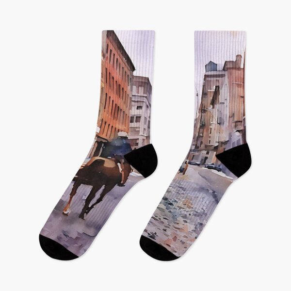 Item preview, Mounties in New York designed and sold by RCWatercolours.