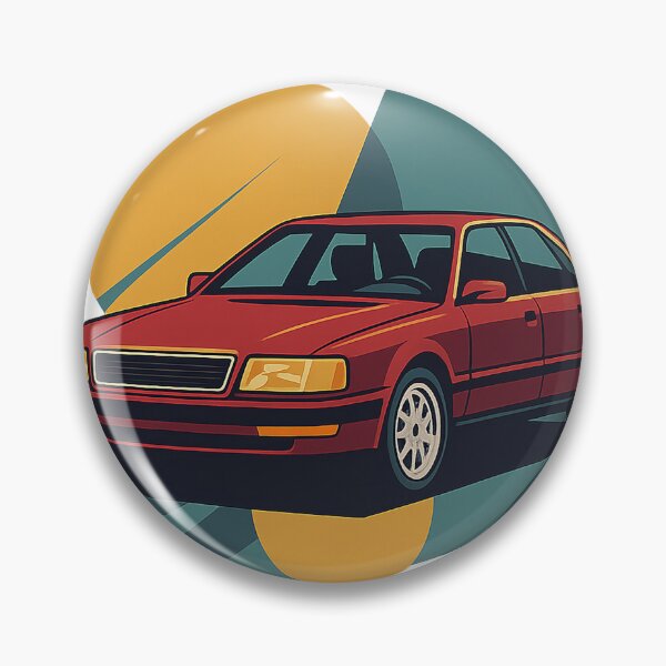Item preview, Retro Luxury Legend – Audi V8 D11-Inspired Silhouette Artwork designed and sold by fjurcev.