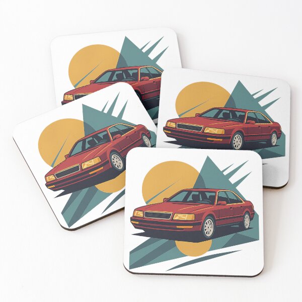 Item preview, Retro Luxury Legend – Audi V8 D11-Inspired Silhouette Artwork designed and sold by fjurcev.