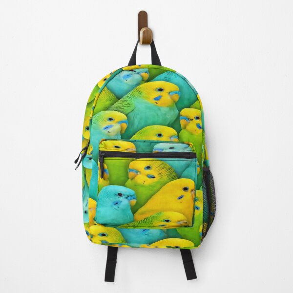 Item preview, Seamless Colorful Budgie Collage Pattern designed and sold by nigejohn.