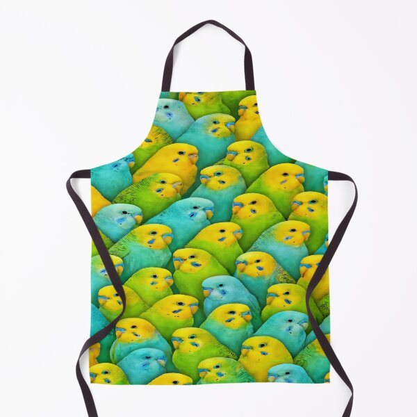 Item preview, Seamless Colorful Budgie Collage Pattern designed and sold by nigejohn.