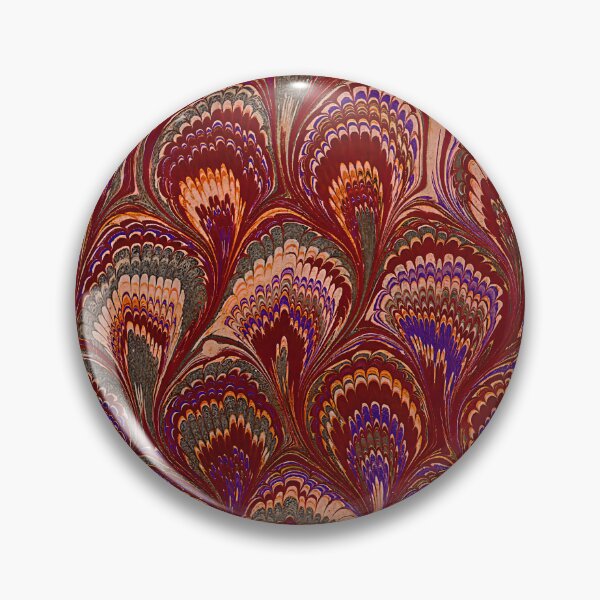 Item preview, Vintage Marbled Decorative Paper: Traditional Bookbinding Endpaper Design designed and sold by PinUpPizzazz.