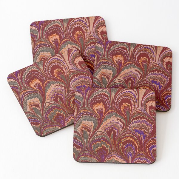 Item preview, Vintage Marbled Decorative Paper: Traditional Bookbinding Endpaper Design designed and sold by PinUpPizzazz.