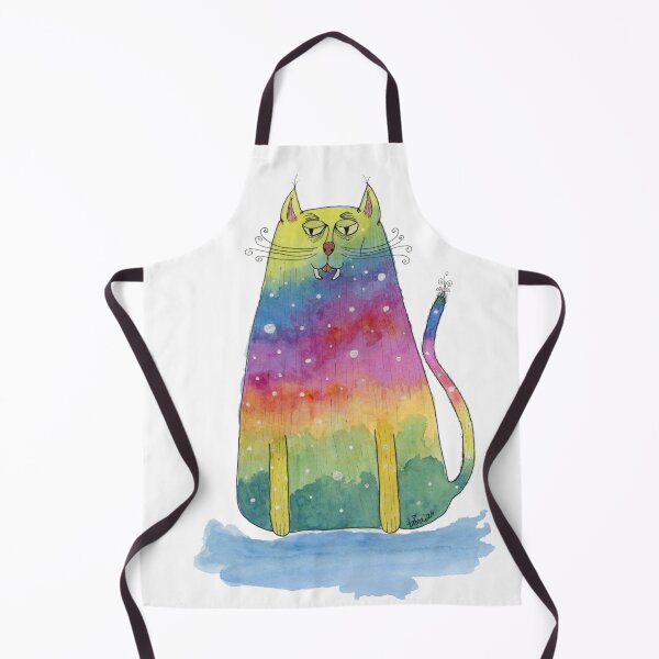 Item preview, Rainbow Gothic Cat designed and sold by SLVTreeHouse.