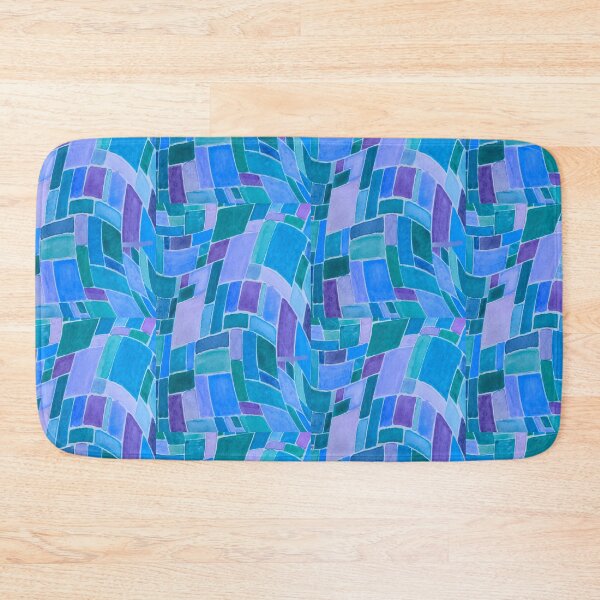 Item preview, Watercolor Tiles Blue and Purple designed and sold by Kandoart.