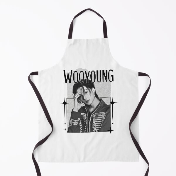 Item preview, Ateez Wooyoung Kpop Boy Group Monochrome Black and White Classic Design Collage designed and sold by HELL0WBELLO.