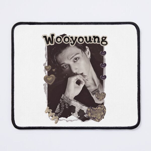 Item preview, Ateez Wooyoung Kpop Boy group Scrapbook Collage Cozy Y2K Vintage Design designed and sold by HELL0WBELLO.