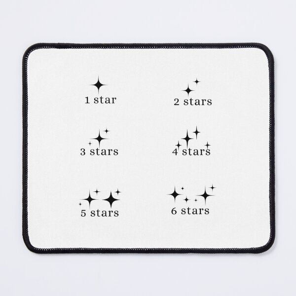 Item preview, book rating stars sticker pack (black) designed and sold by madebysam :).