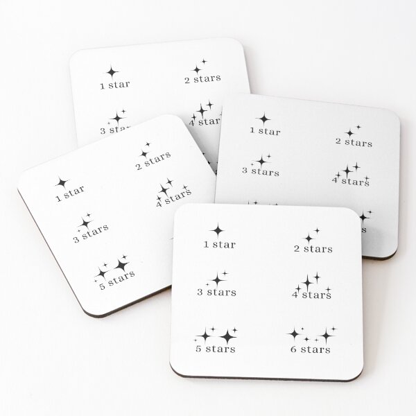 Item preview, book rating stars sticker pack (black) designed and sold by madebysam :).