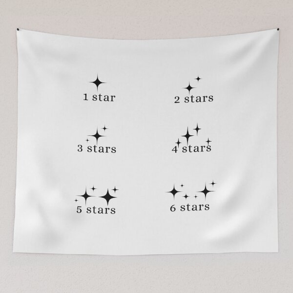 Item preview, book rating stars sticker pack (black) designed and sold by madebysam :).