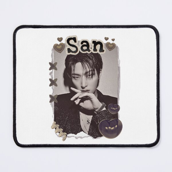 Item preview, Ateez San Kpop Boy group Scrapbook Collage Cozy Y2K Vintage Design designed and sold by HELL0WBELLO.