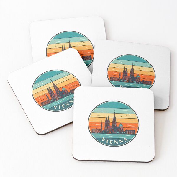 Item preview, Vienna Austria Travel Retro Emblem - Vintage Style Souvenir Design designed and sold by Timegraf.