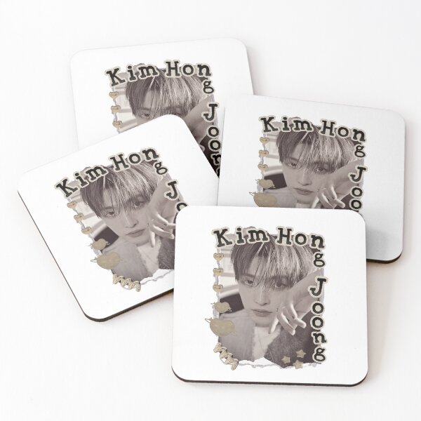 Item preview, Ateez Kim Hong Joong Kpop Boy group Scrapbook Collage Cozy Y2K Vintage Design designed and sold by HELL0WBELLO.