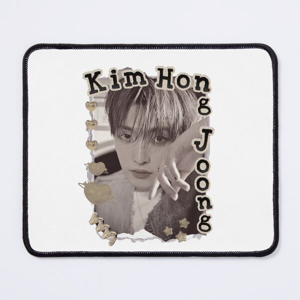 Item preview, Ateez Kim Hong Joong Kpop Boy group Scrapbook Collage Cozy Y2K Vintage Design designed and sold by HELL0WBELLO.