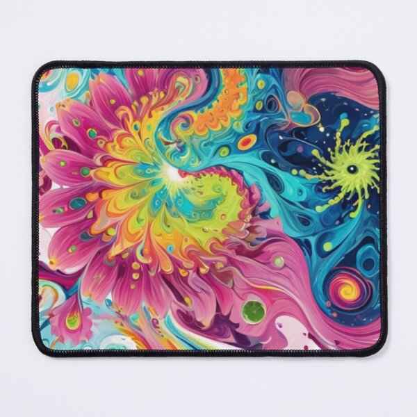 Item preview, Psychedelic flower pattern designed and sold by Nice-patterns.