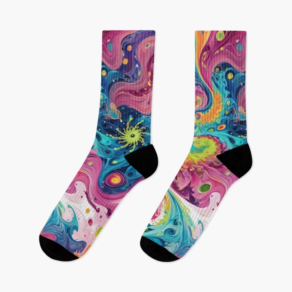 Item preview, Psychedelic flower pattern designed and sold by Nice-patterns.