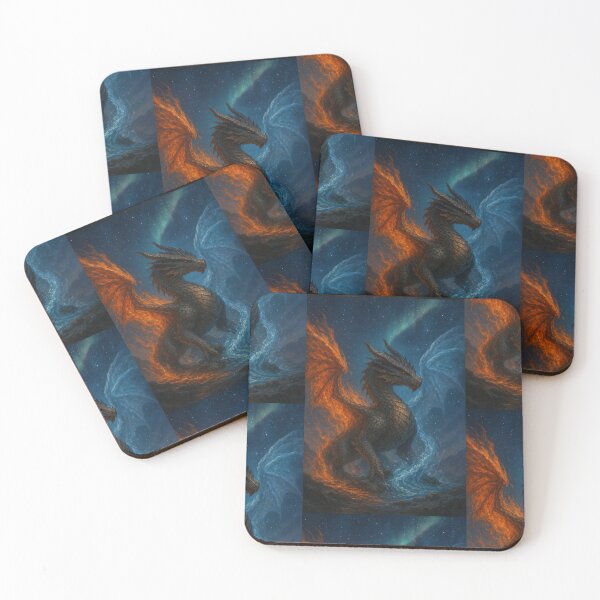 Item preview, Royal Dragon Elements Fire and Water Night Sky designed and sold by ignis-draco.