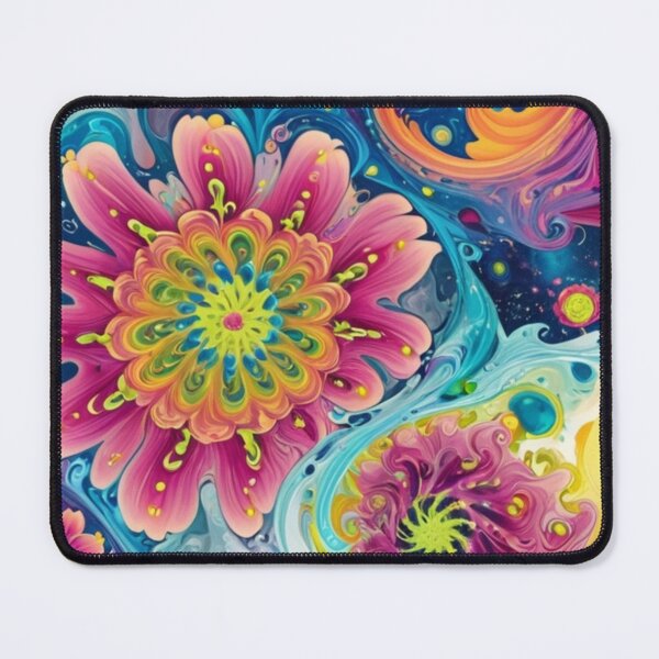 Item preview, Psychedelic flower pattern designed and sold by Nice-patterns.