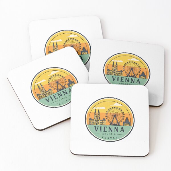 Item preview, Vienna Austria Travel Retro Emblem - Vintage Style Souvenir Design designed and sold by Timegraf.