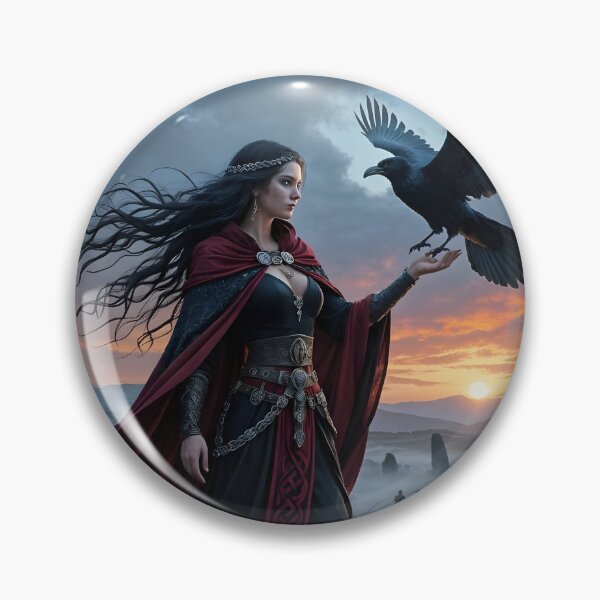 Item preview, Goddess Morrigan with Raven. designed and sold by SoniaSarkali.