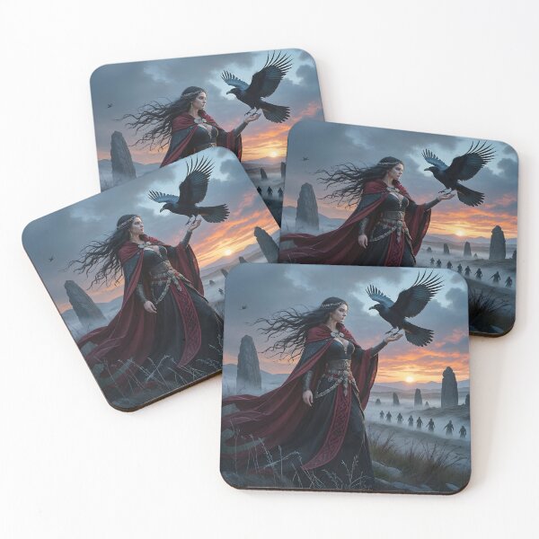 Item preview, Goddess Morrigan with Raven. designed and sold by SoniaSarkali.