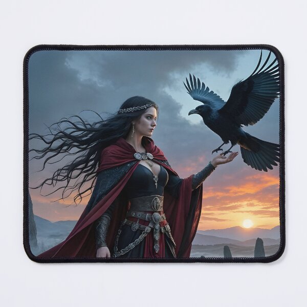 Item preview, Goddess Morrigan with Raven. designed and sold by SoniaSarkali.