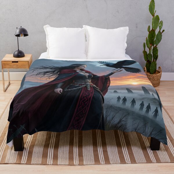 Item preview, Goddess Morrigan with Raven. designed and sold by SoniaSarkali.