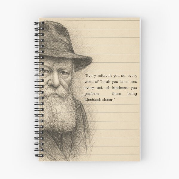 Item preview, Every Mitzvah Brings Moshiach Closer – Lubavitcher Rebbe Sketch Art designed and sold by YG - YiddisheGesheft.
