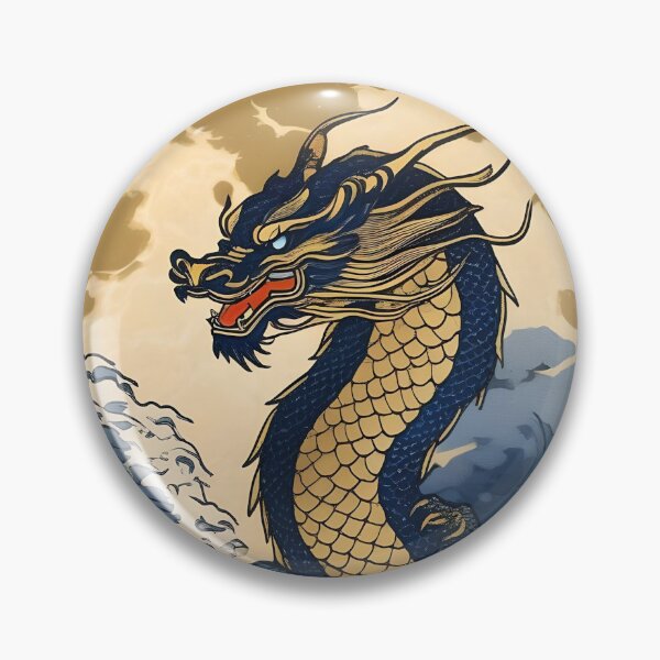 Item preview, Golden Moon Dragon – Vintage Ukiyo-e Japanese Art designed and sold by Vandy Fullam.