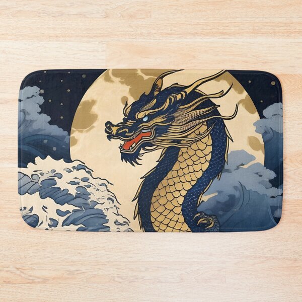 Item preview, Golden Moon Dragon – Vintage Ukiyo-e Japanese Art designed and sold by Vandy Fullam.