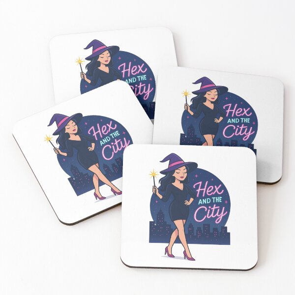 Item preview, Hex and the City – Stylish Witch Halloween Design designed and sold by NRcollections24.
