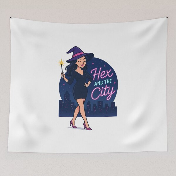 Item preview, Hex and the City – Stylish Witch Halloween Design designed and sold by NRcollections24.