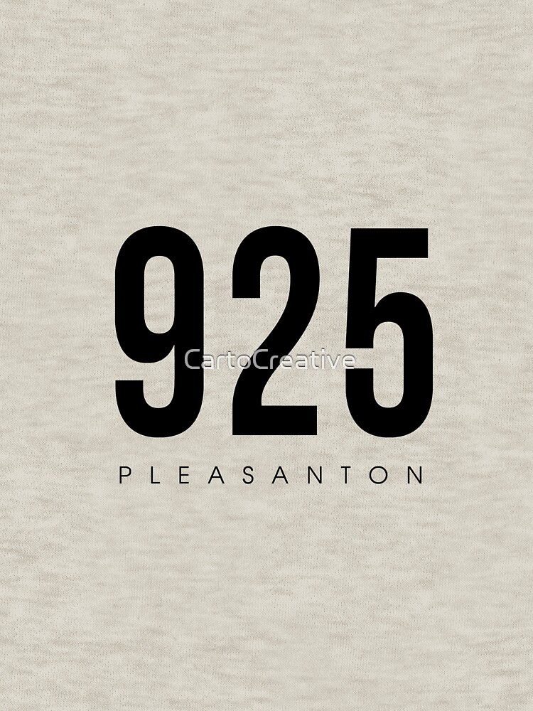 "Pleasanton, CA 925 Area Code design" Zipped Hoodie by CartoCreative