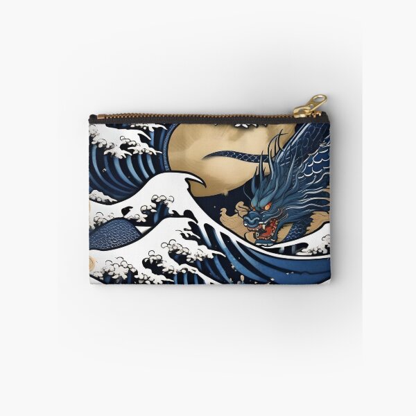 Item preview, Indigo Sky Gold Dragon – Edo Period Woodblock Print designed and sold by Vandy Fullam.
