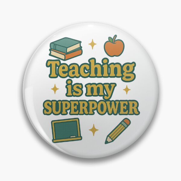 Item preview, Teaching is My Superpower – Fun Teacher Graphic designed and sold by kindacutecompany.