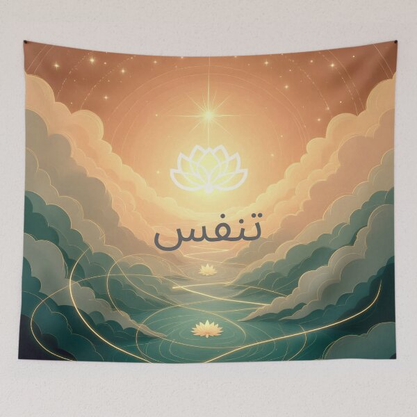 Item preview, Breathe – Golden Light & Celestial Lotus designed and sold by 	aluzia.design.