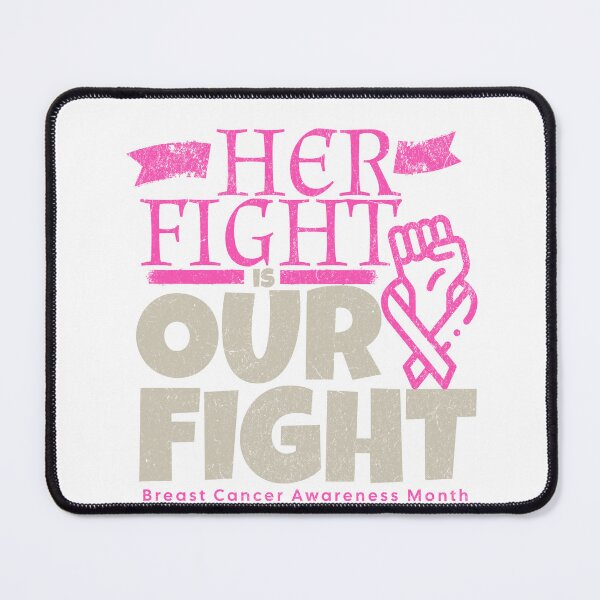 Item preview, Her Fight Is Our Fight T-Shirt – Breast Cancer Awareness Support Tee for Women & Men designed and sold by zigner.